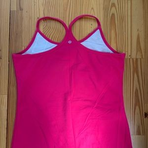 Hot Pink Lululemon Power Y Top